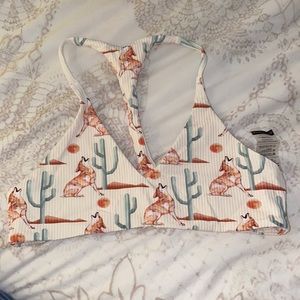 Boys and arrows bikini razor back top